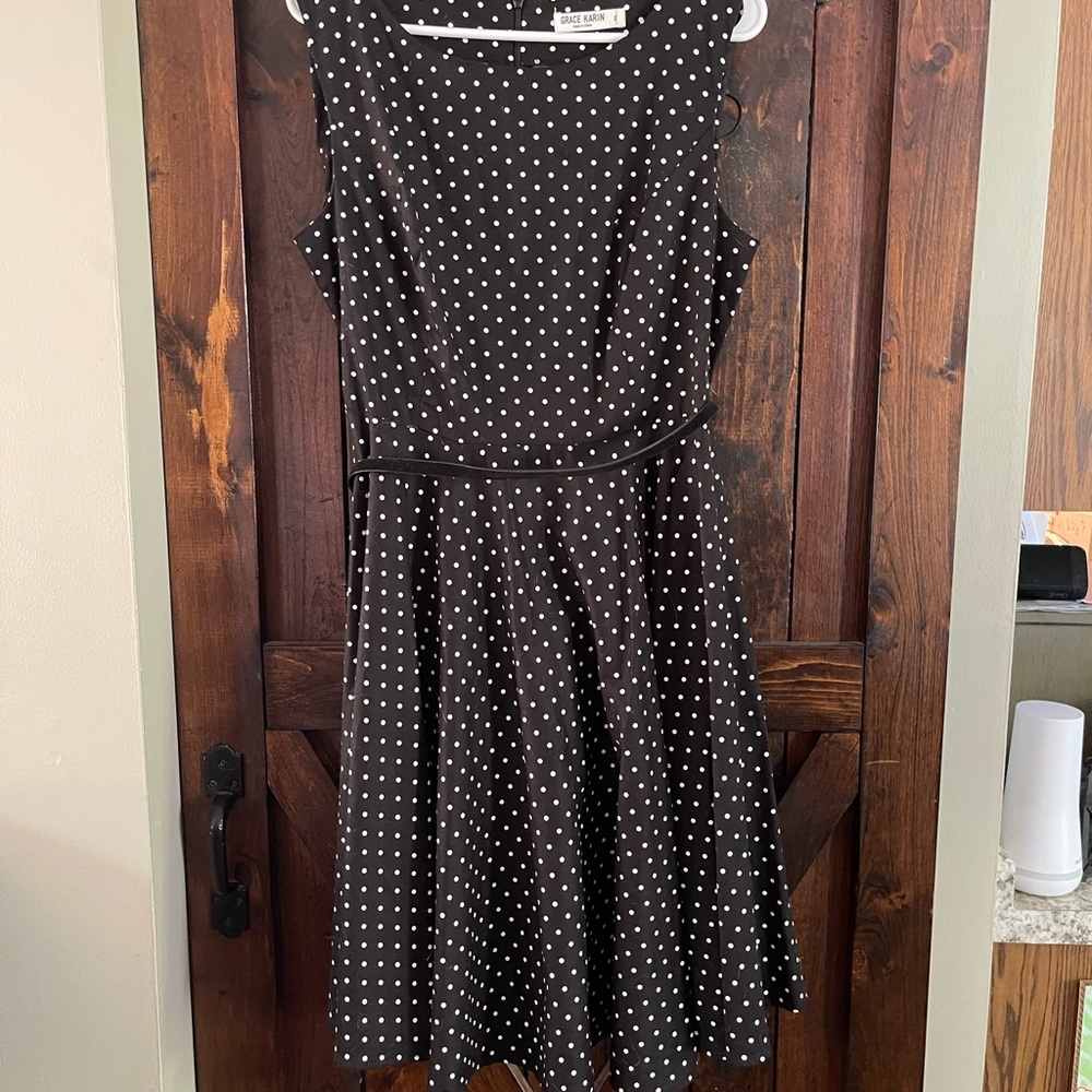 Polka dot Grace Karin retro swing dress size XXL